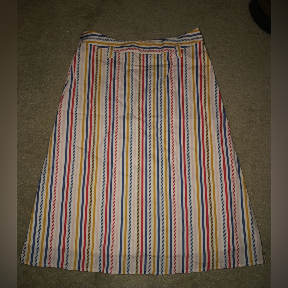 Colorful Striped A-Line Women's Skirt